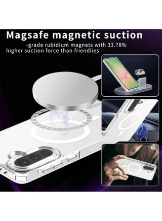 1+1 Samsung Galaxy A56/A36 Protective Kit, includes a phone case [compatible with MagSafe wireless charging, anti-yellowing, transparent] + privacy screen protector [28° privacy angle, 9H hardness, scratch-resistant, bubble-free]. - view 3
